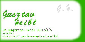 gusztav heibl business card